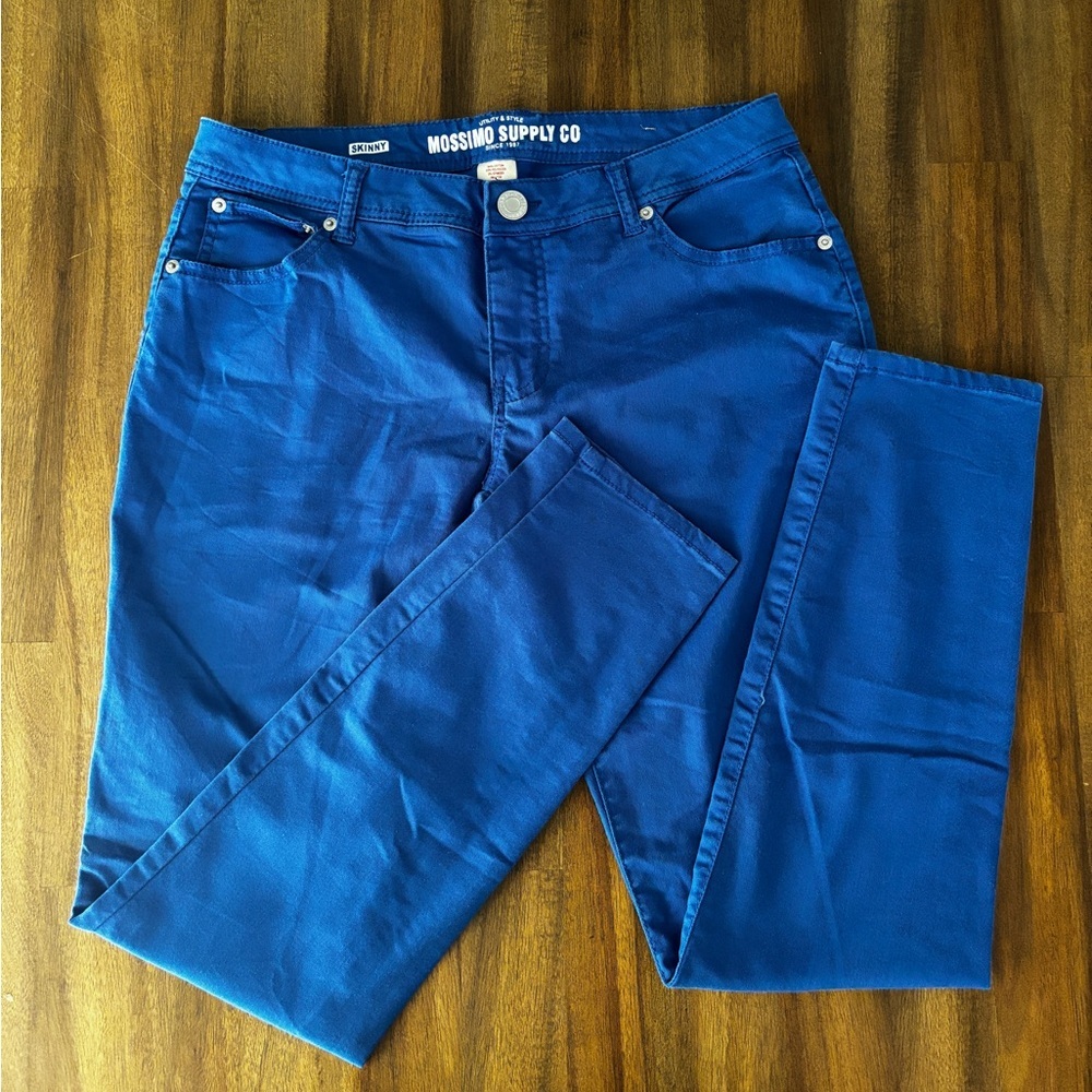 Mossimo Curvy Skinny Blue Denim Jeans Pants
